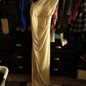 Size 8 champagne color dress from davids bridal